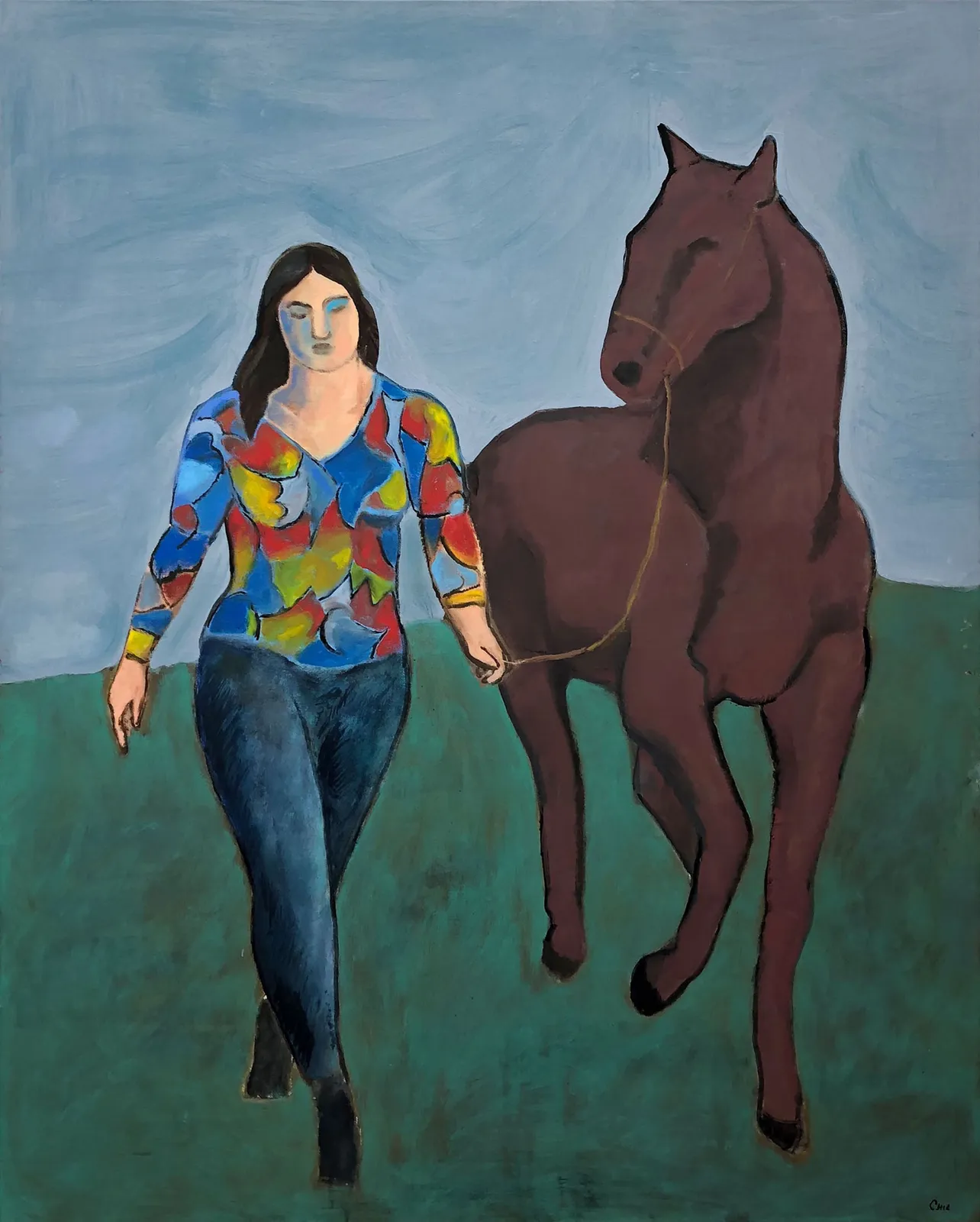 Sandro Chia, Promenade, 2020 — a work protected by COA Registry